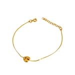 Gold color / 1 Piece Simple Series Daily Letter A Stainless Steel  Gold Color Unisex Chain Bracelets 